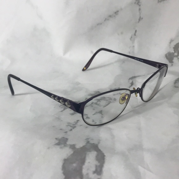 Valerie Spencer plum studded glasses frames only - Picture 2 of 4